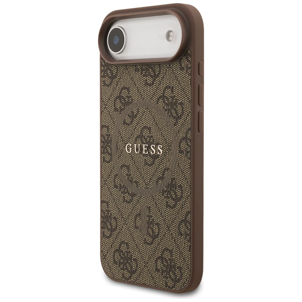 Guess 4G Klasikinis žiedo logotipas MagSafe Dėklas, skirtas iPhone 17 Air - Brown