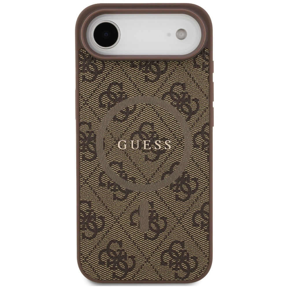 Guess 4G Klasikinis žiedo logotipas MagSafe Dėklas, skirtas iPhone 17 Air - Brown