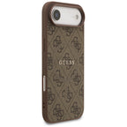 Guess 4G Klasikinis žiedo logotipas MagSafe Dėklas, skirtas iPhone 17 Air - Brown