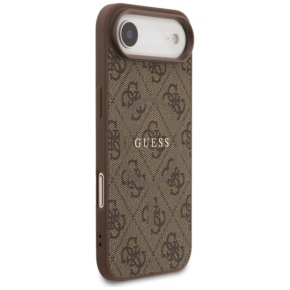 Guess 4G Klasikinis žiedo logotipas MagSafe Dėklas, skirtas iPhone 17 Air - Brown