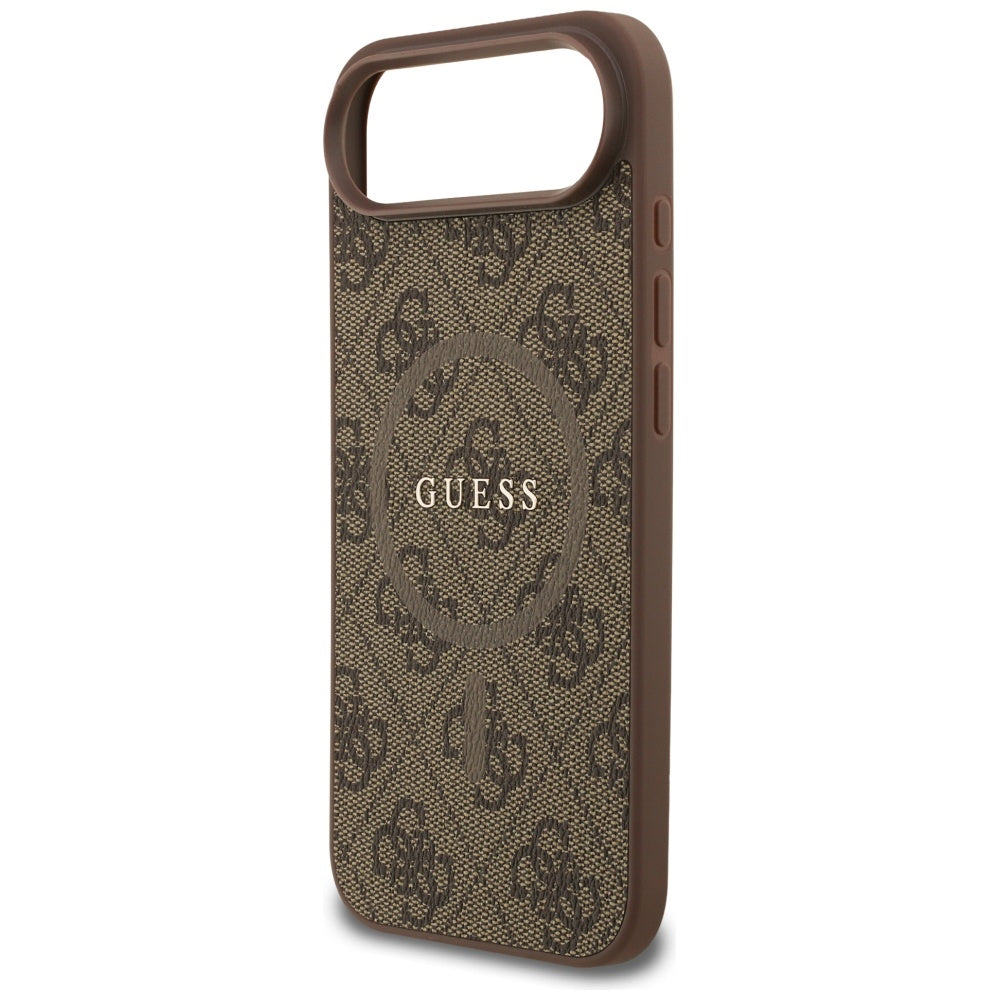 Guess 4G Klasikinis žiedo logotipas MagSafe Dėklas, skirtas iPhone 17 Air - Brown