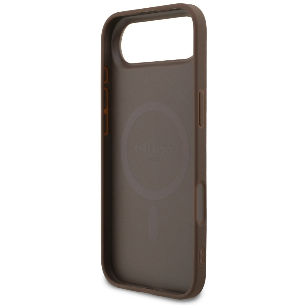 Guess 4G Klasikinis žiedo logotipas MagSafe Dėklas, skirtas iPhone 17 Air - Brown
