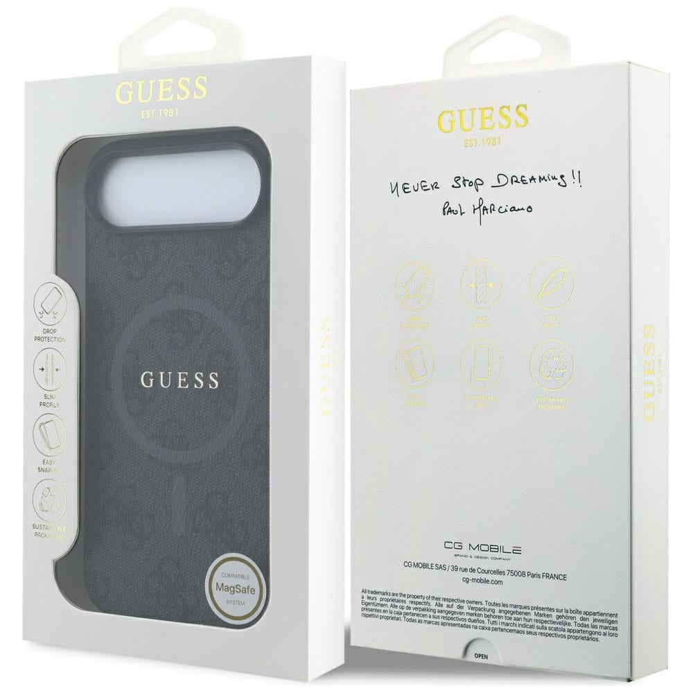 Guess MagSafe dėklas iPhone 17 Air – juodas