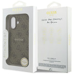 Guess MagSafe dėklas iPhone 17 – rudas