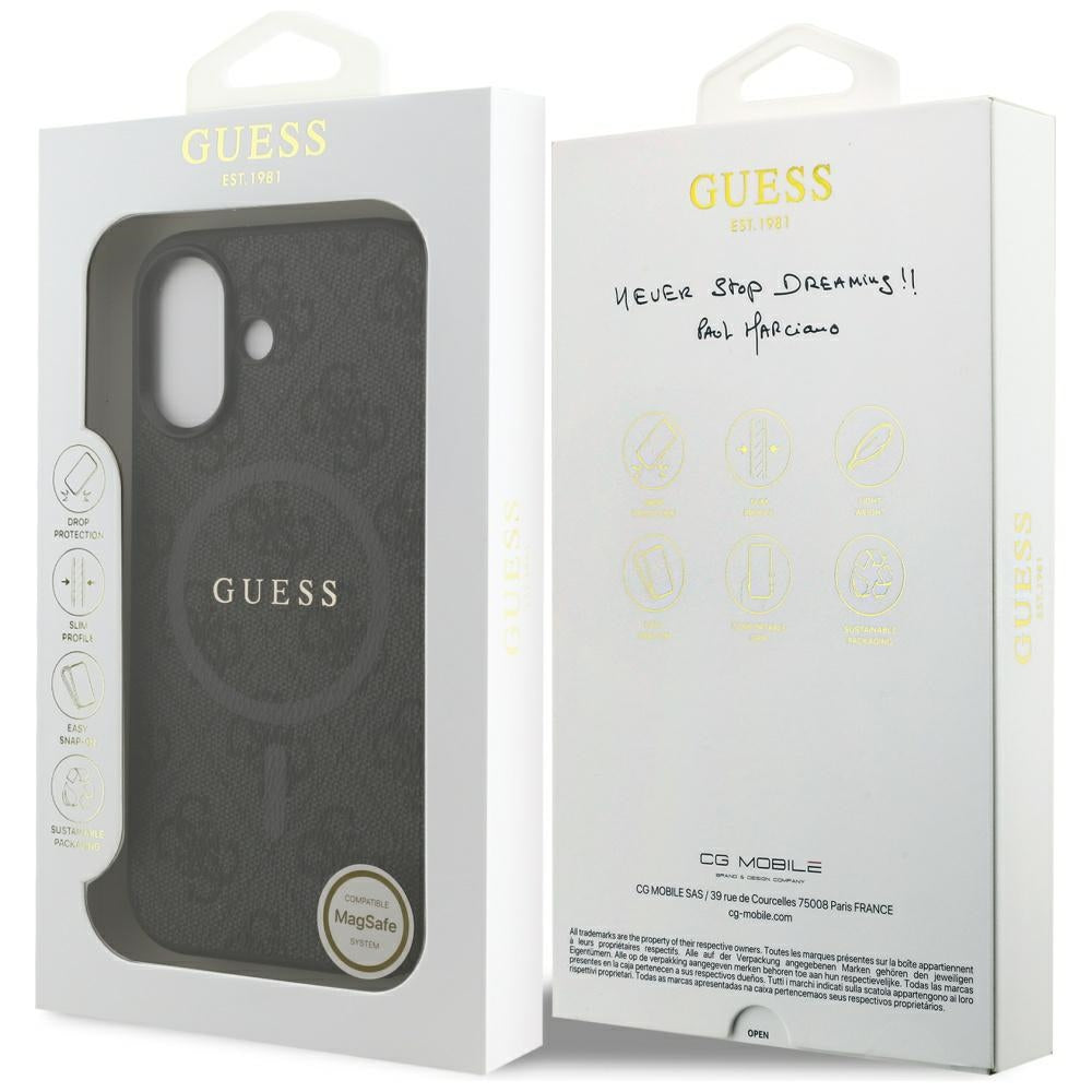 Guess MagSafe dėklas iPhone 17 – juodas