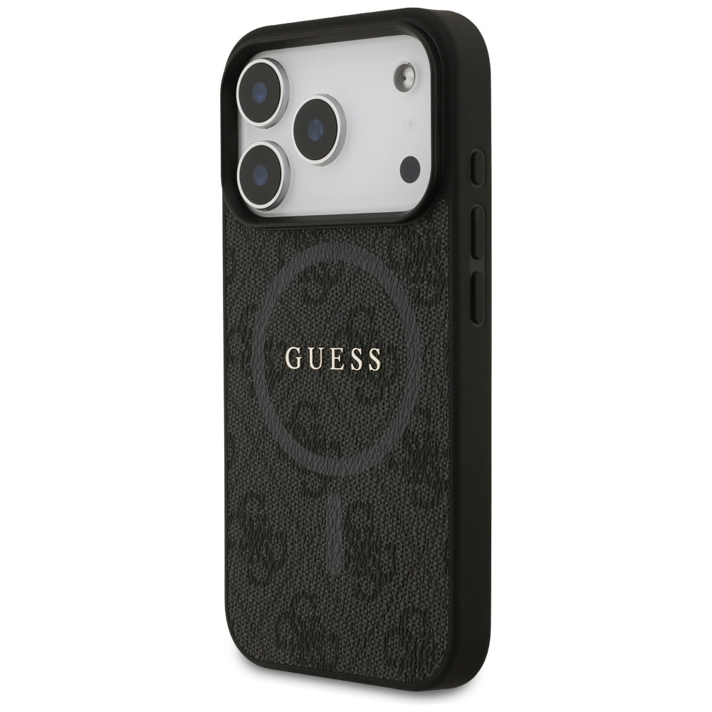 Guess MagSafe dėklas iPhone 17 Pro – juodas