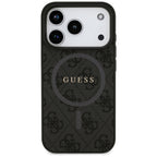Guess MagSafe dėklas iPhone 17 Pro – juodas
