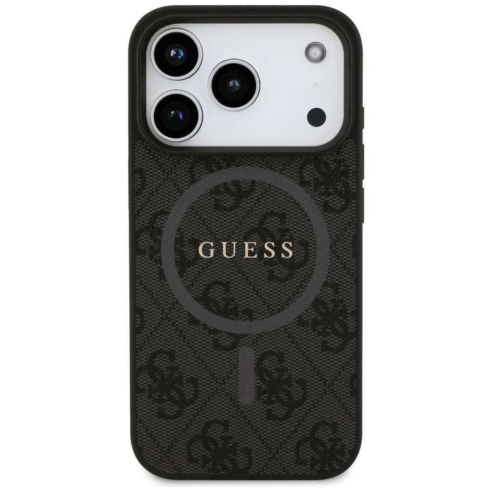 Guess MagSafe dėklas iPhone 17 Pro – juodas