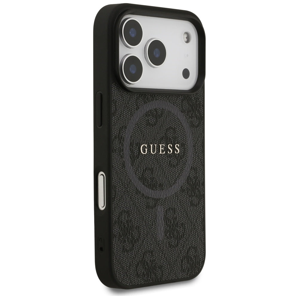 Guess MagSafe dėklas iPhone 17 Pro – juodas