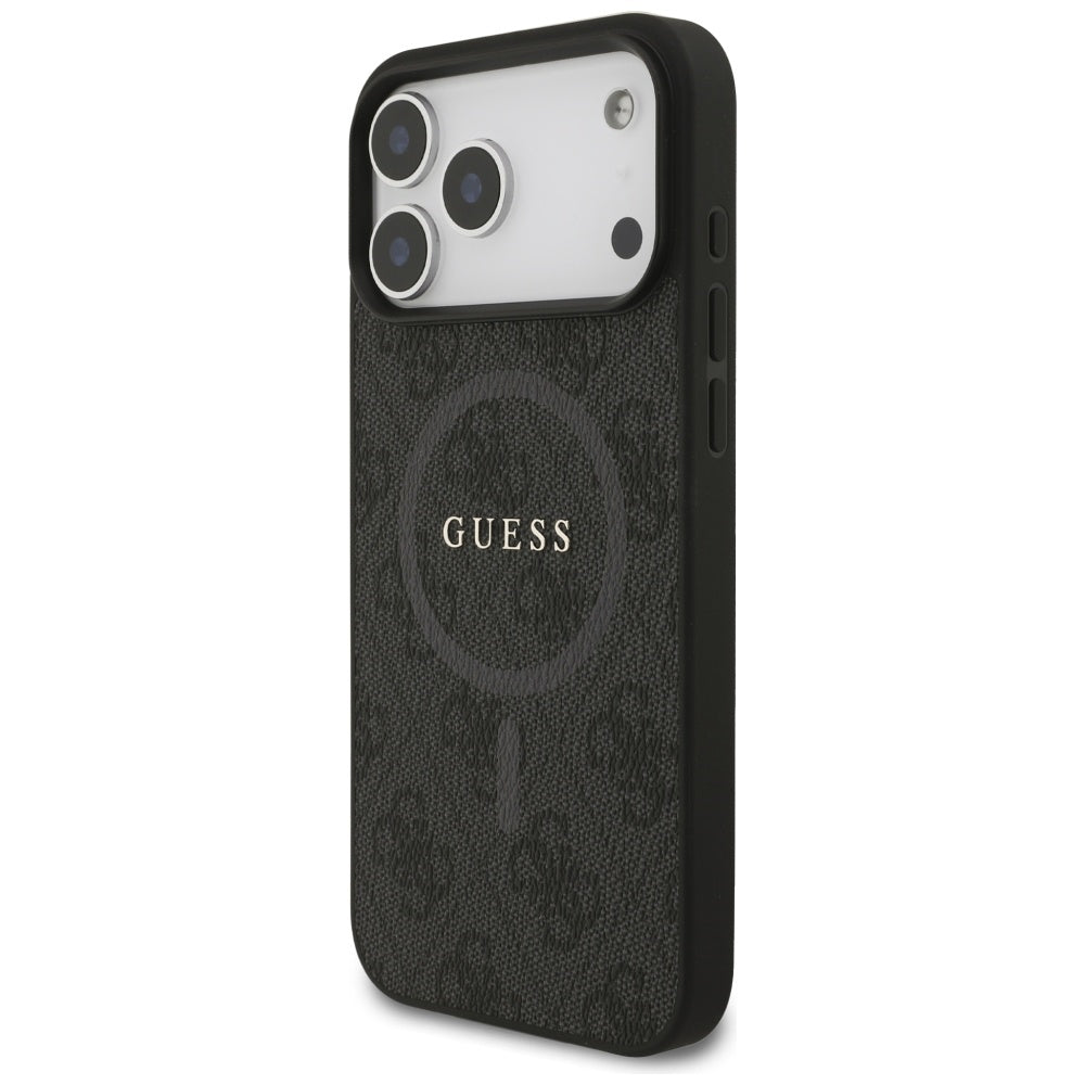 Guess MagSafe dėklas iPhone 17 Pro Max – juodas
