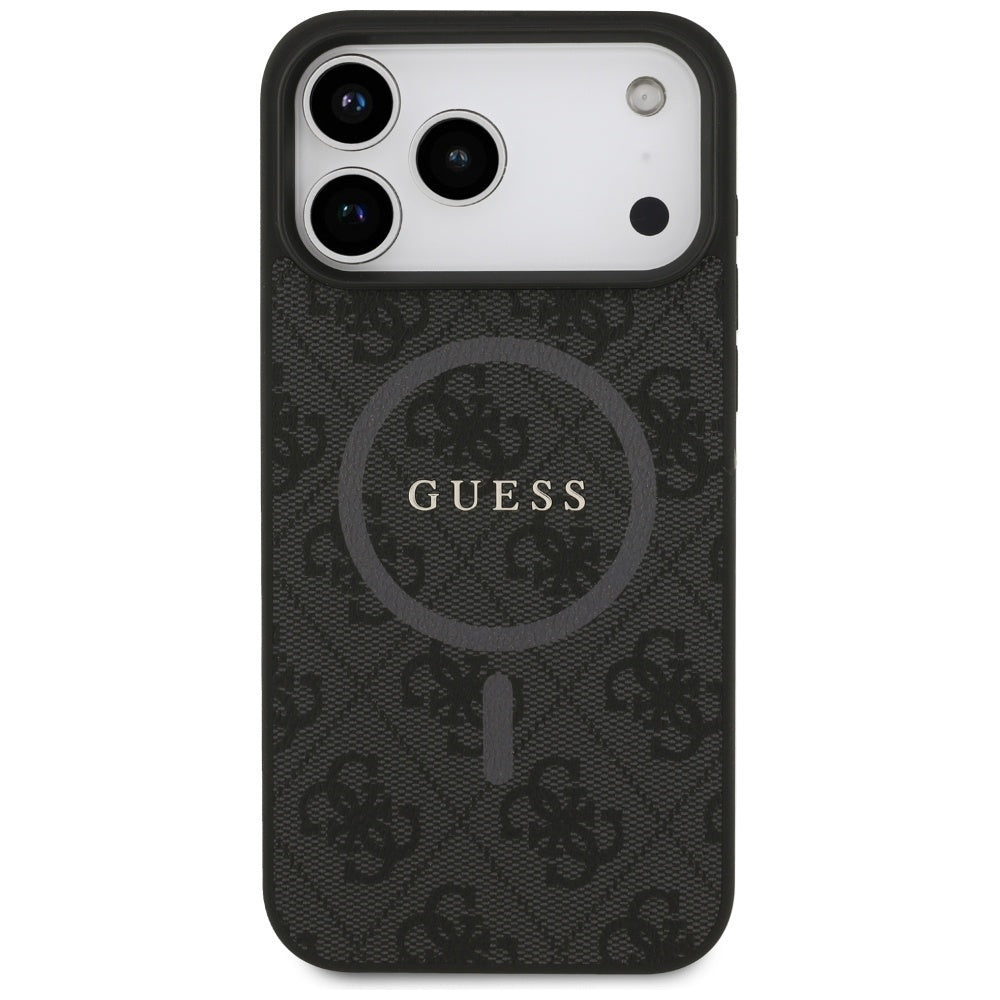 Guess MagSafe dėklas iPhone 17 Pro Max – juodas