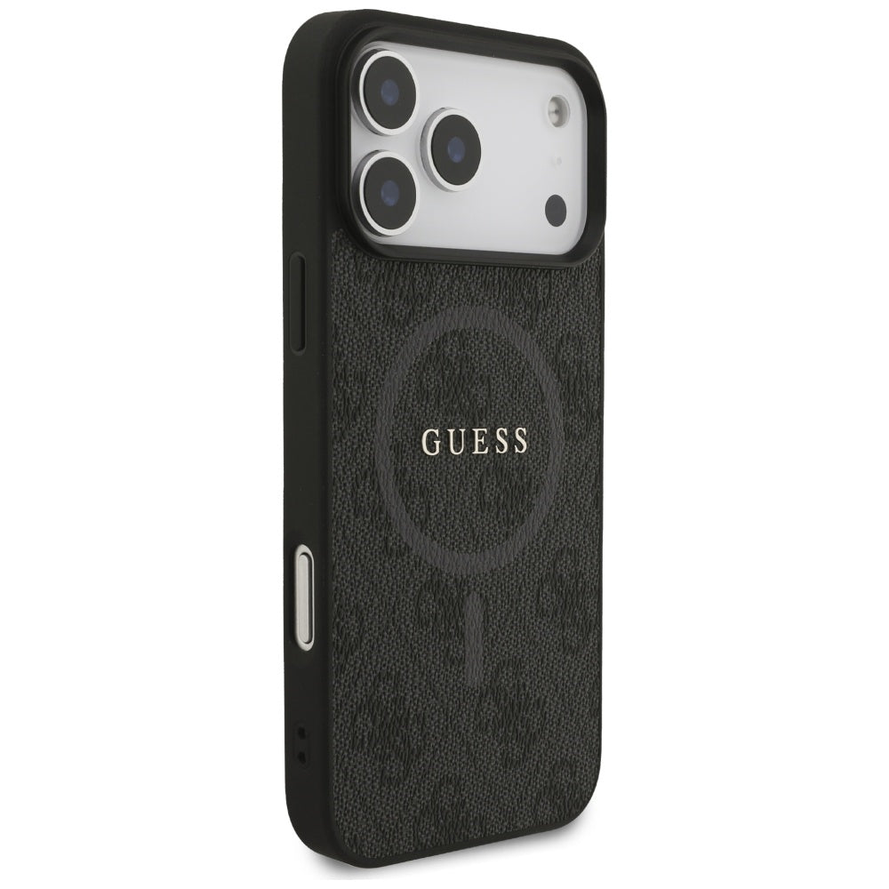 Guess MagSafe dėklas iPhone 17 Pro Max – juodas