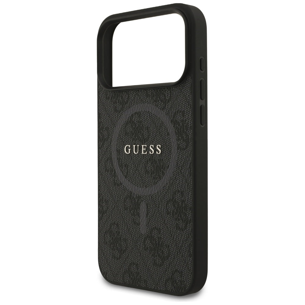 Guess MagSafe dėklas iPhone 17 Pro Max – juodas