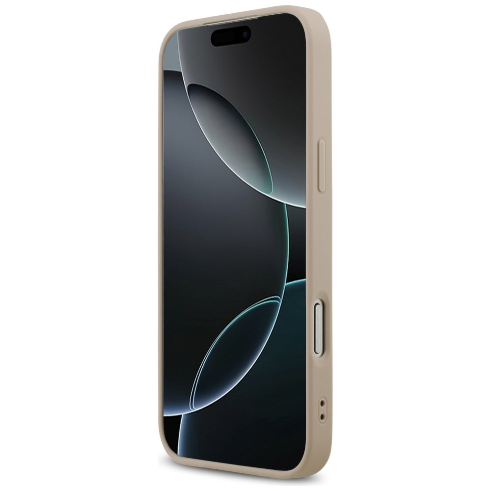 Guess MagSafe dėklas iPhone 17 Pro Max – rožinis