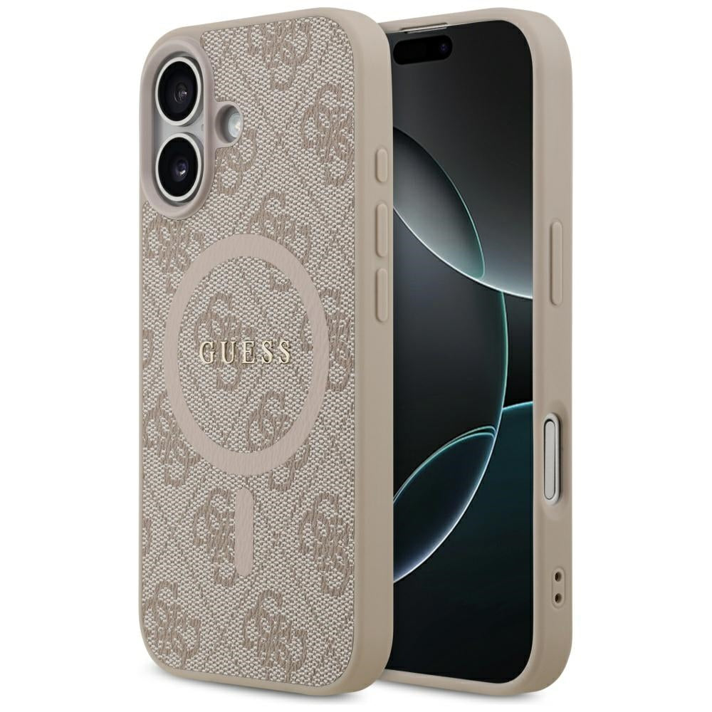 Guess 4G Ring Classic Logo MagSafe dėklas iPhone 17 - Rožinis -- iPhone 17