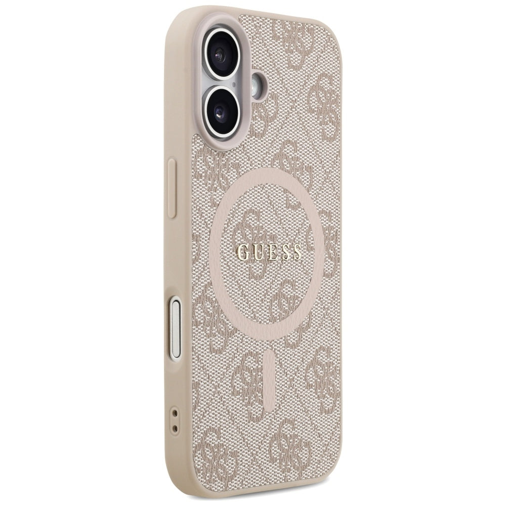 Guess 4G Ring Classic Logo MagSafe dėklas iPhone 17 - Rožinis -- iPhone 17