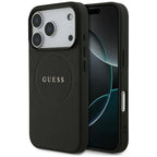 Guess MagSafe dėklas iPhone 17 Pro – juodas -- iPhone 17 Pro