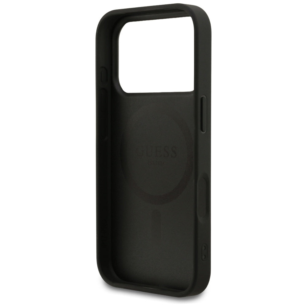 Guess MagSafe dėklas iPhone 17 Pro – juodas -- iPhone 17 Pro