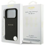 Guess MagSafe dėklas iPhone 17 Pro – juodas -- iPhone 17 Pro