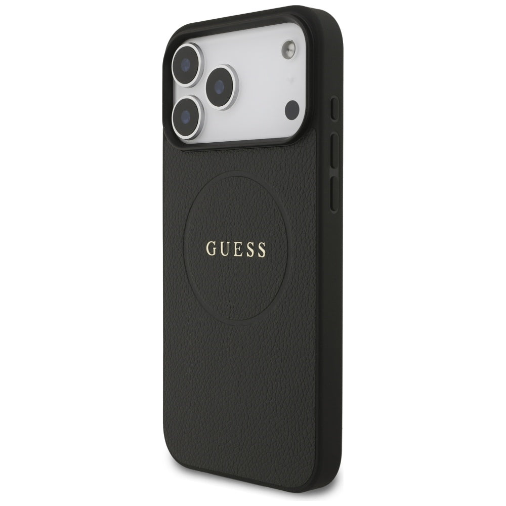 Guess MagSafe dėklas iPhone 17 Pro Max – juodas