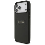 Guess MagSafe dėklas iPhone 17 Pro Max – juodas
