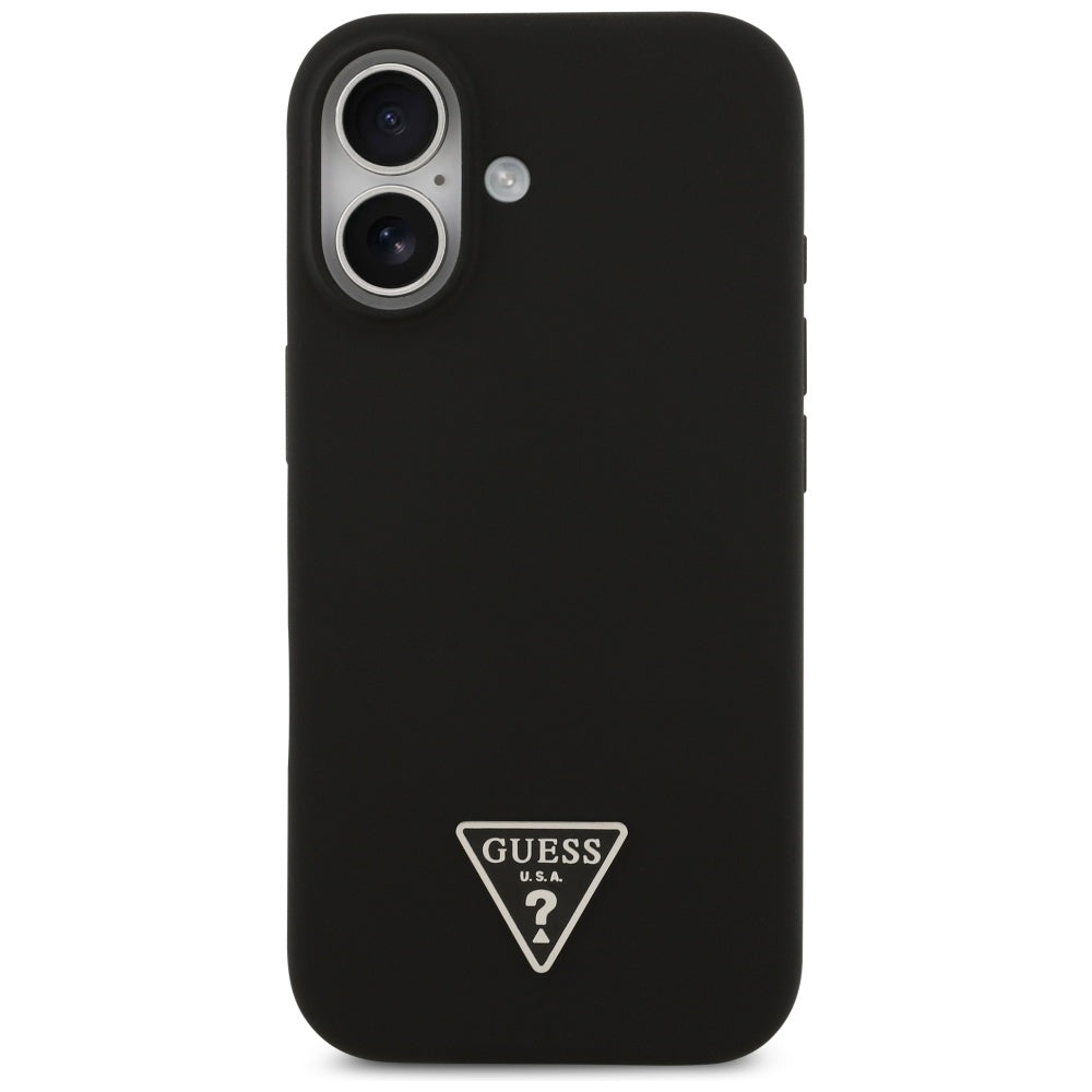Guess MagSafe silikoninis dėklas iPhone 17 – juodas