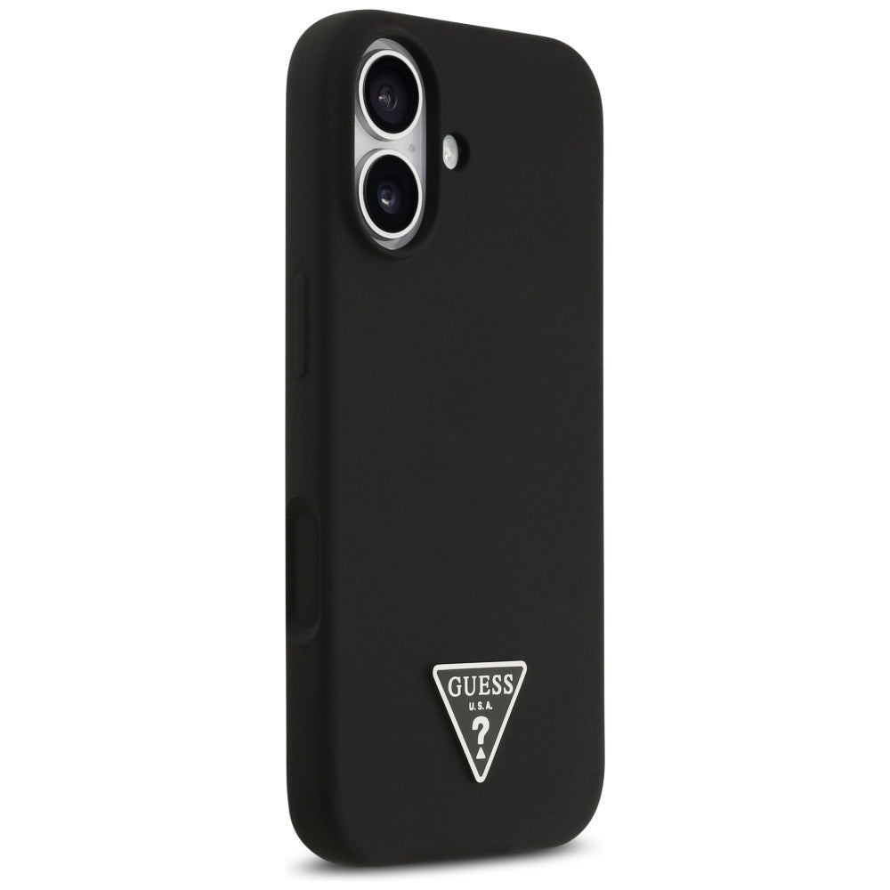 Guess MagSafe silikoninis dėklas iPhone 17 – juodas