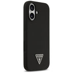 Guess MagSafe silikoninis dėklas iPhone 17 – juodas