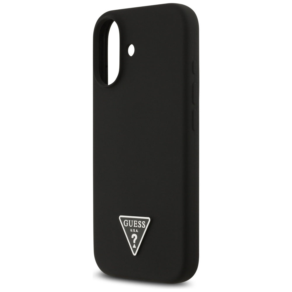 Guess MagSafe silikoninis dėklas iPhone 17 – juodas