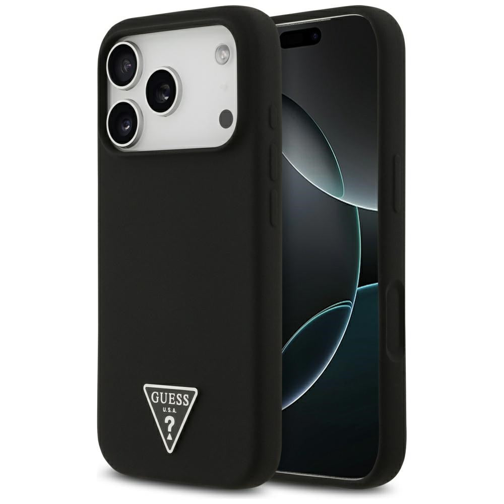 Guess MagSafe dėklas iPhone 17 Pro Max – juodas