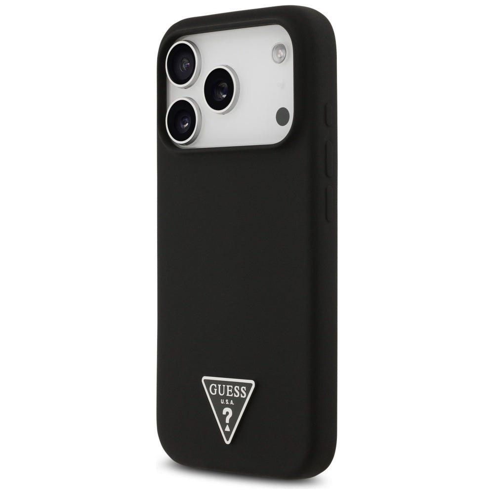 Guess MagSafe dėklas iPhone 17 Pro Max – juodas