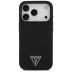 Guess MagSafe dėklas iPhone 17 Pro Max – juodas