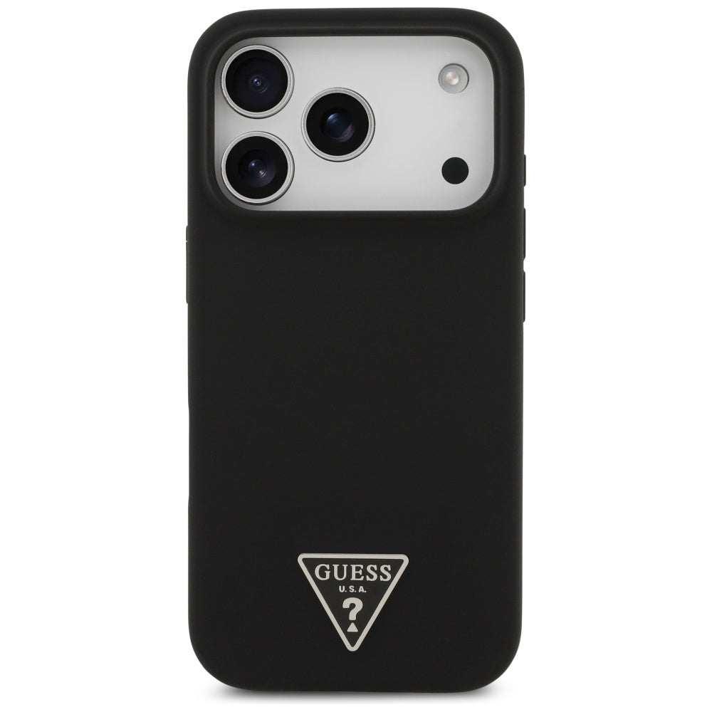 Guess MagSafe dėklas iPhone 17 Pro Max – juodas
