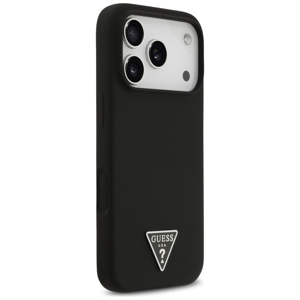 Guess MagSafe dėklas iPhone 17 Pro Max – juodas