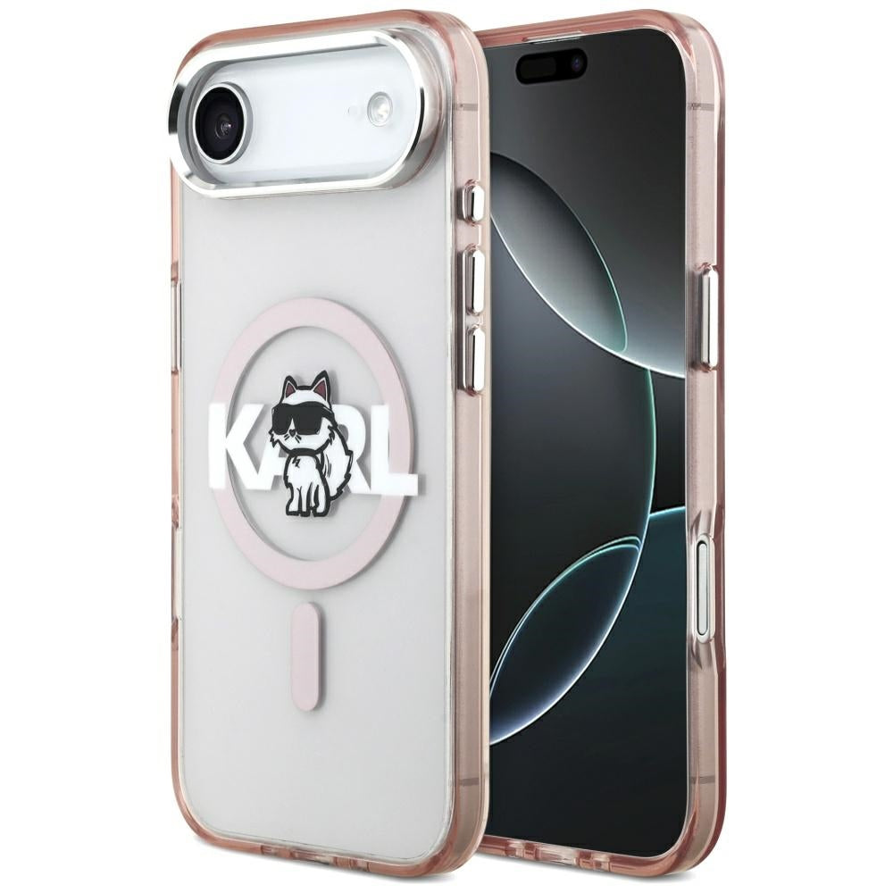 Karl Lagerfeld MagSafe dėklas iPhone 17 Air – rožinis