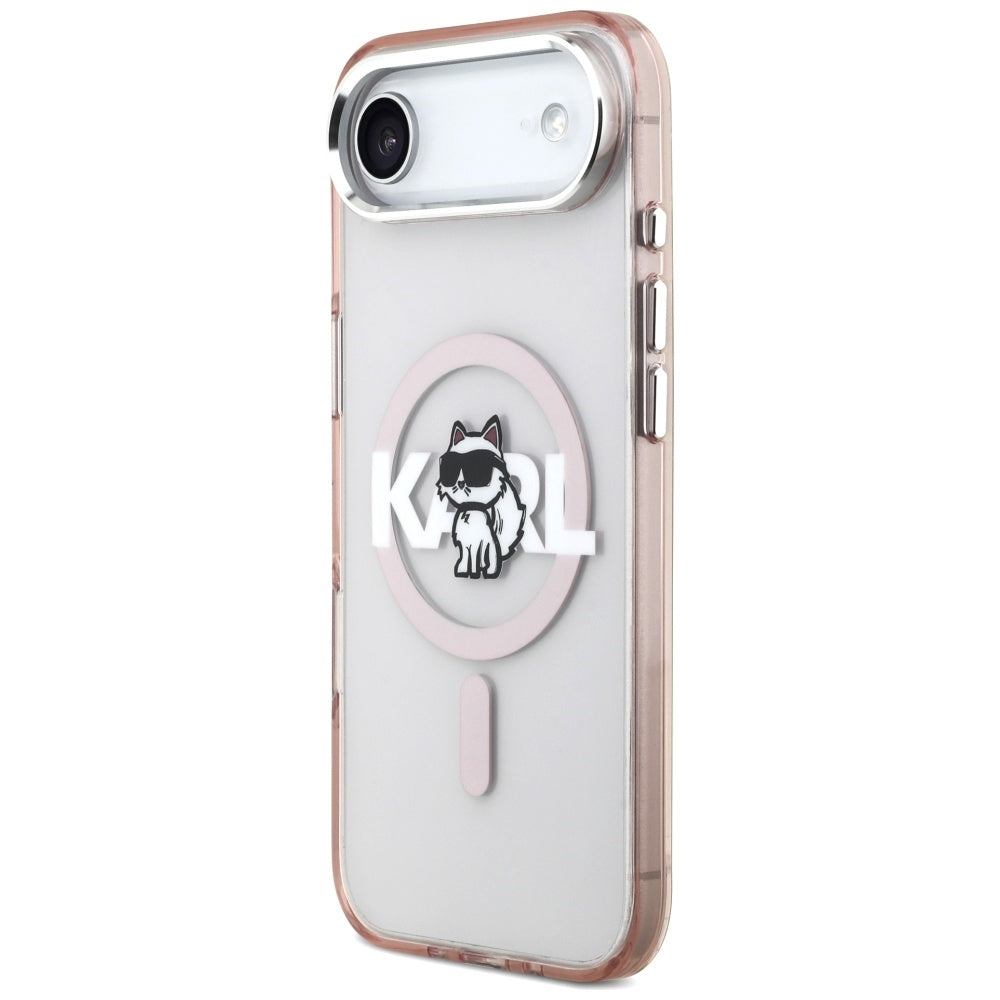 Karl Lagerfeld MagSafe dėklas iPhone 17 Air – rožinis