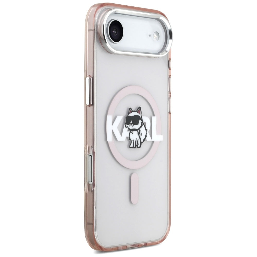 Karl Lagerfeld MagSafe dėklas iPhone 17 Air – rožinis
