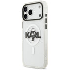Karl Lagerfeld MagSafe dėklas iPhone 17 Pro Max – skaidrus