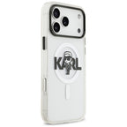 Karl Lagerfeld MagSafe dėklas iPhone 17 Pro Max – skaidrus