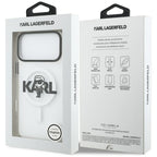 Karl Lagerfeld MagSafe dėklas iPhone 17 Pro Max – skaidrus