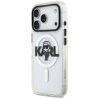 Karl Lagerfeld MagSafe dėklas iPhone 17 Pro – skaidrus
