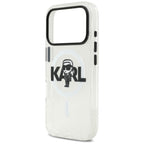 Karl Lagerfeld MagSafe dėklas iPhone 17 Pro – skaidrus