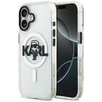 Karl Lagerfeld MagSafe dėklas iPhone 17 – skaidrus