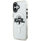 Karl Lagerfeld MagSafe dėklas iPhone 17 – skaidrus
