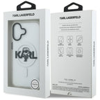 Karl Lagerfeld MagSafe dėklas iPhone 17 – skaidrus