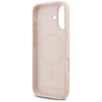 Karl Lagerfeld silikoninis Karl&Choupette žiedas MagSafe Dėklas, skirtas iPhone 17 - Pink