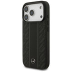 Mercedes Odiniai lauro lapai dryžiai MagSafe Dėklas, skirtas iPhone 17 Pro - Black