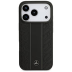 Mercedes Odiniai lauro lapai dryžiai MagSafe Dėklas, skirtas iPhone 17 Pro - Black