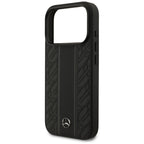 Mercedes Odiniai lauro lapai dryžiai MagSafe Dėklas, skirtas iPhone 17 Pro - Black