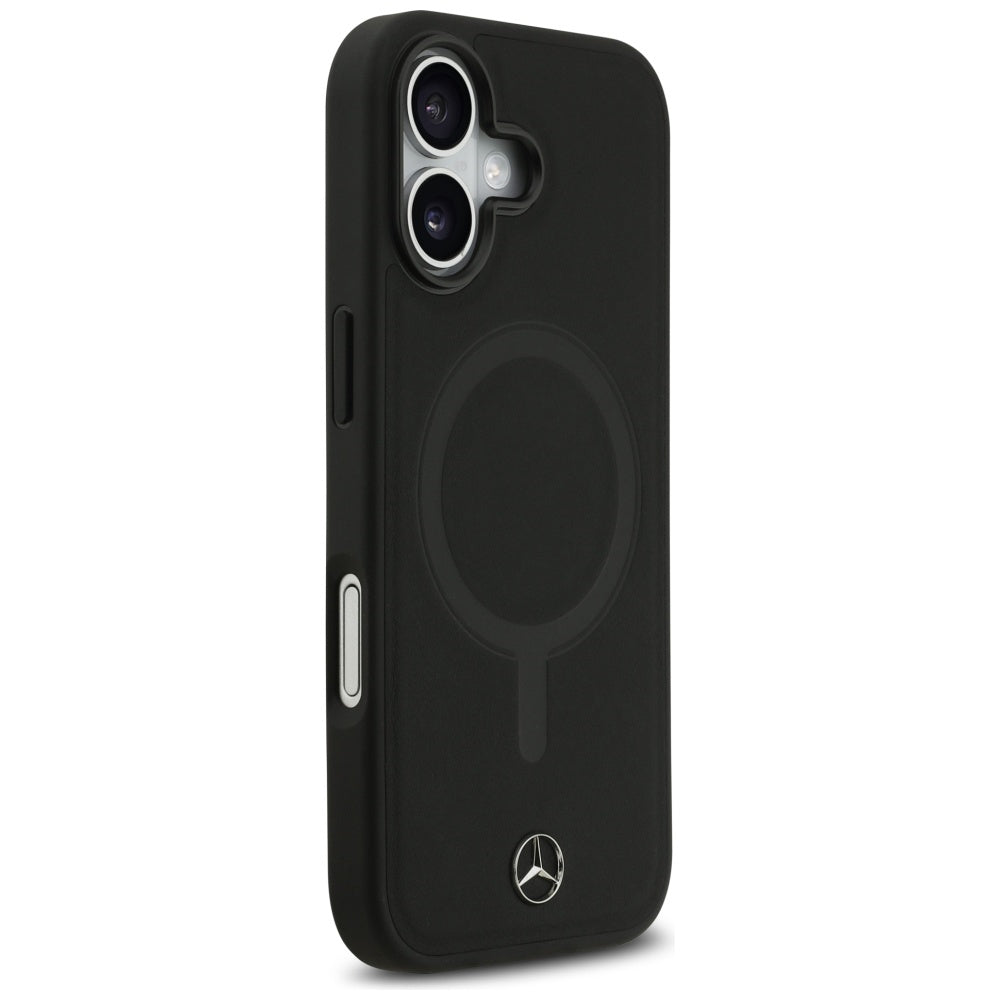 Mercedes MagSafe odinis dėklas iPhone 17 – juodas